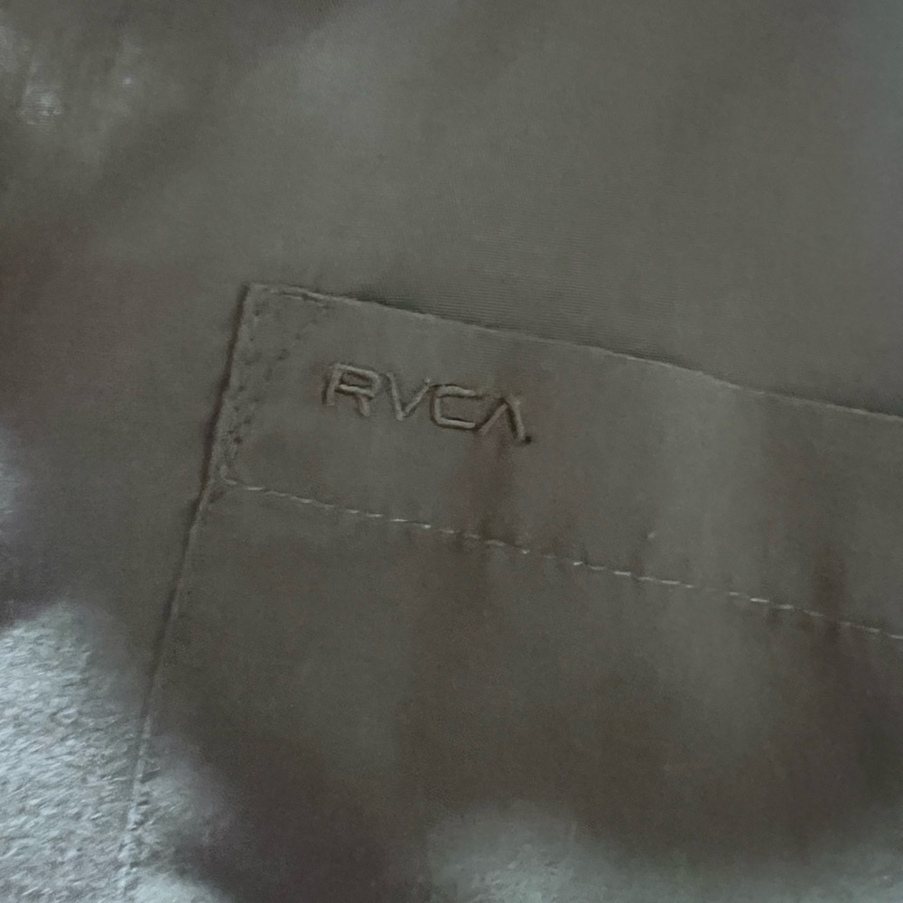 RVCA Men's Olive Green Long Sleeve Shirt Jacket XL EUC - Picture 4 of 7